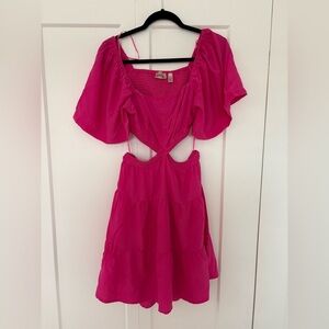 Pink Cutout Dress